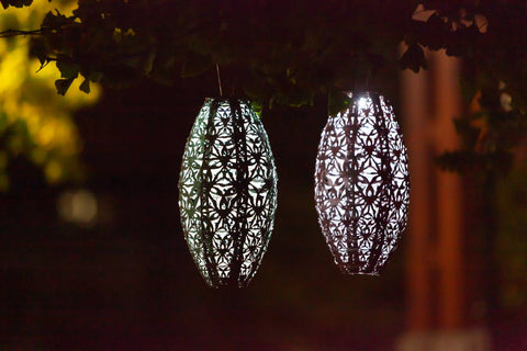 Stella Wildflower Pod 15" Solar Lantern - Sage Allsop Home & Garden