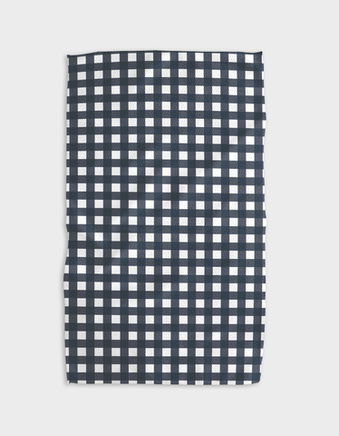 Gigi - Navy Tea Towel Geometry