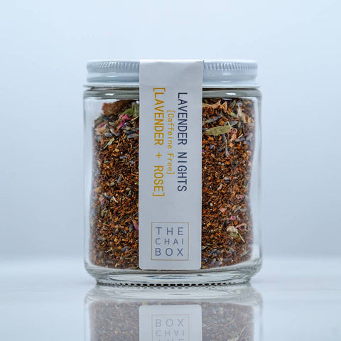 Lavender Nights - Caffeine Free Rooibos Lavender Tea: 2.5oz The Chai Box
