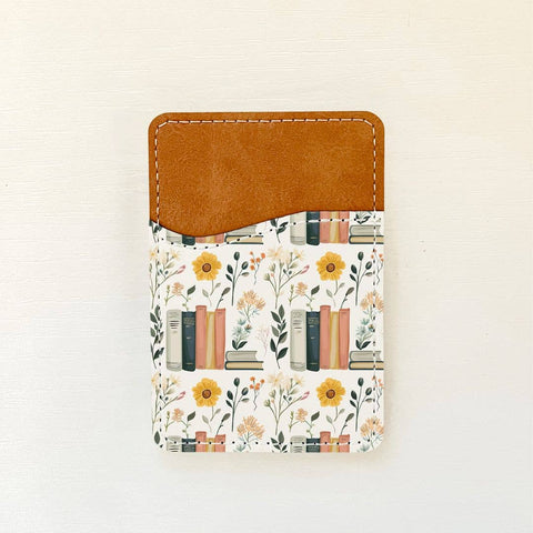 Bookish Florals Leather Card Holder (15 Options): 4 Olivia + Rose