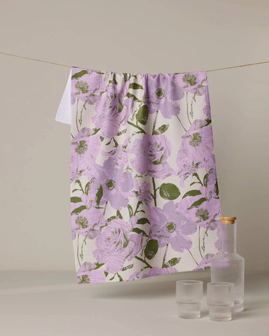 Love U Forever Tea Towel Geometry
