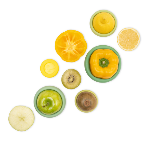 Reusable Silicone Food Savers – Sage Green (Set of 5) Food Huggers