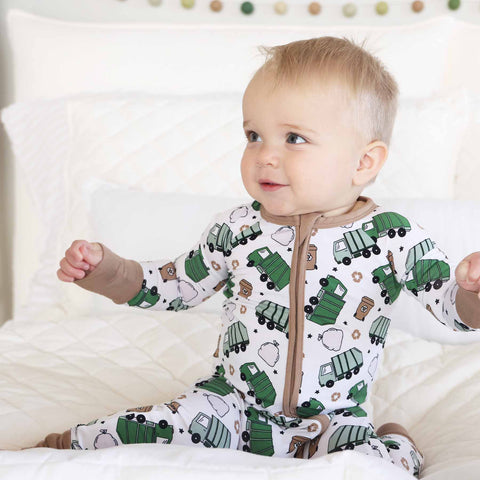Clean Up Crew Convertible Zip Romper: 18-24 months Caden Lane