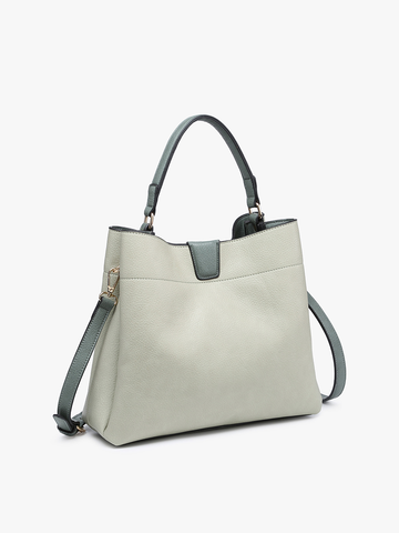M1951 Tati Monogrammable Satchel w/ Shoulder Strap: Brown Jen & Co.