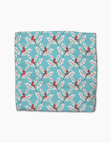 Winter Holly Dishcloth Set Geometry