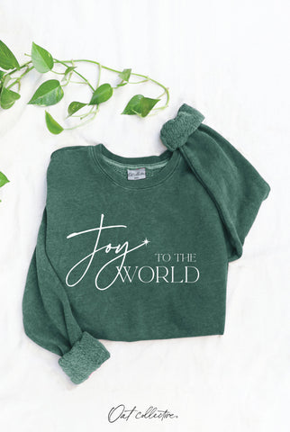 JOY TO THE WORLD    Mineral Graphic Sweatshirt  : BEACH SAND / L OAT COLLECTIVE