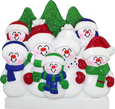 Snowmen Family: 6 Ornament Central