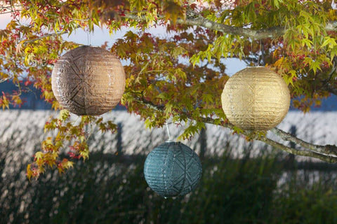 Stella Market 12" Globe Solar Lantern - Ink Allsop Home & Garden