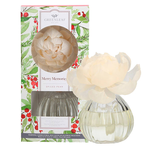Merry Memories Flower Diffuser Holiday Gift 4 Pack Greenleaf Gifts