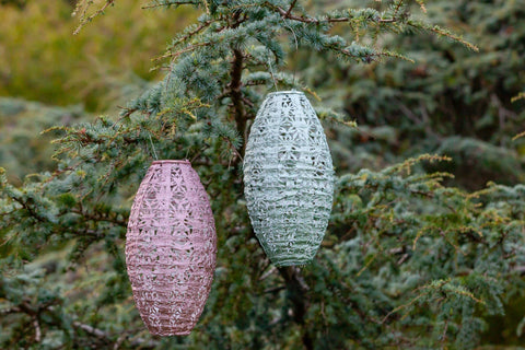 Stella Wildflower Pod 15" Solar Lantern - Sage Allsop Home & Garden
