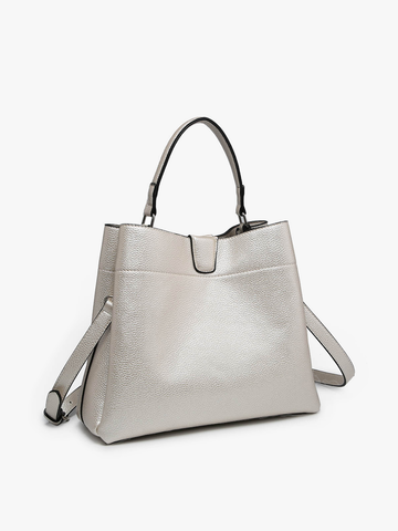 M1951 Tati Monogrammable Satchel w/ Shoulder Strap: Brown Jen & Co.