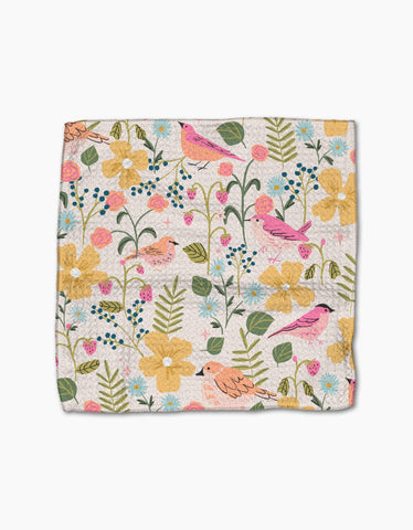 Summer Songbirds Dishcloth Set Geometry