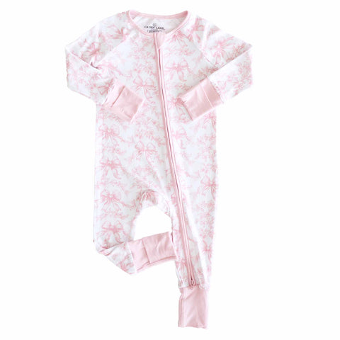 Convertible Zip Rompers for Girls: Midnight Meadow / 3-6 months Caden Lane
