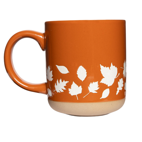 Fall Leaves Stoneware Coffee Mug - Fall Decor & Gifts Sweet Water Decor
