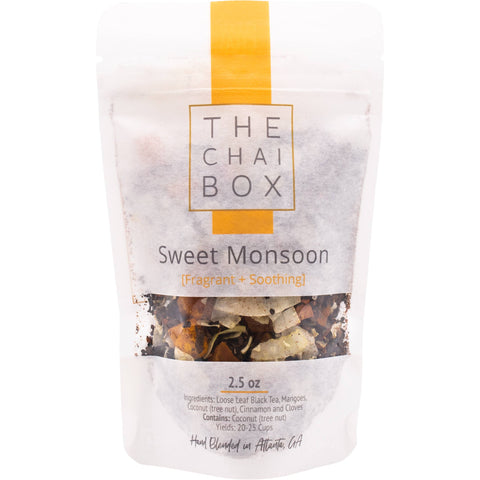 Sweet Monsoon - Mango and Coconut Black Tea: 2.5oz The Chai Box