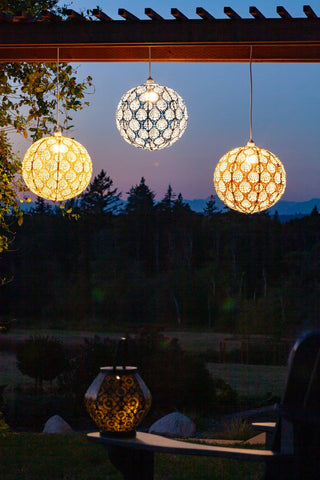 Stella Nova Outdoor Pendent Light - Dewdrop 18" Copper Allsop Home & Garden