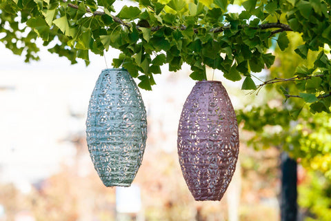 Stella Wildflower Pod 15" Solar Lantern - Sage Allsop Home & Garden