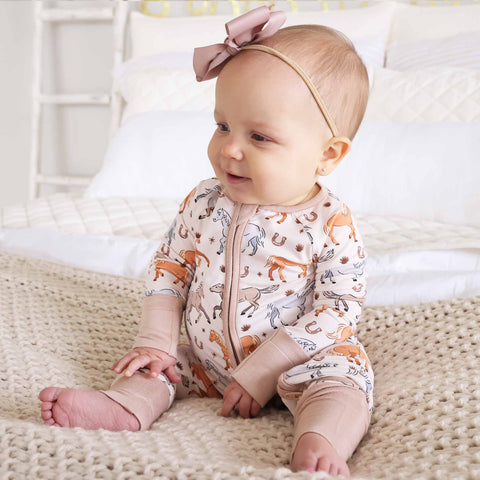 P's Ponies Convertible Zip Romper: 18-24 months Caden Lane