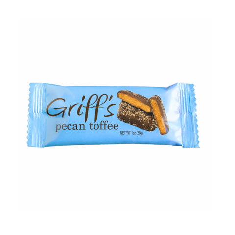 Griff's Pecan Toffee - 1oz Dark Chocolate Toffee Griff's Toffee