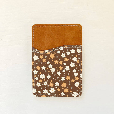 Neutral Florals Leather Card Holder (10 Options): 9 Olivia + Rose
