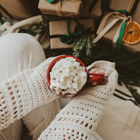 Holiday Cheer Stoneware Coffee Mug - Christmas Decor Sweet Water Decor