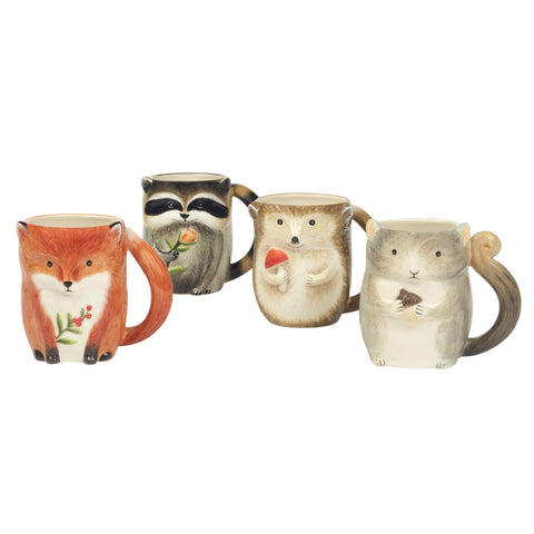 Woodland Critters Fall 3-D Mugs 16 oz. asst. Certified International