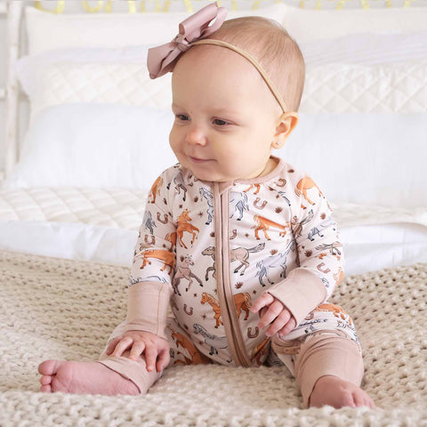 P's Ponies Convertible Zip Romper: 18-24 months Caden Lane