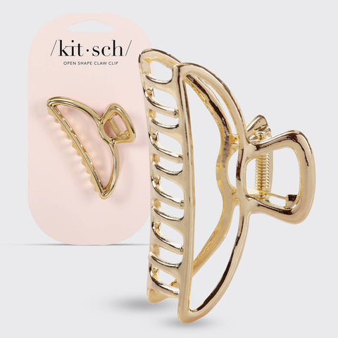Open Shape Claw Clip - Gold KITSCH
