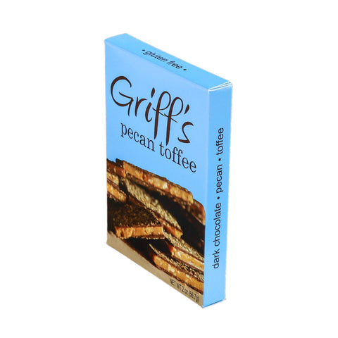 Griff's Pecan Toffee - 2oz Dark Chocolate Toffee Griff's Toffee