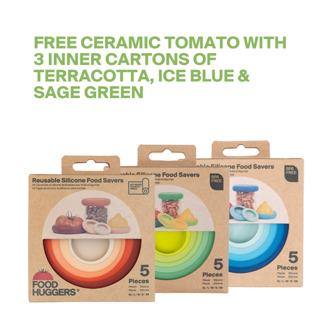 Reusable Silicone Food Savers – Sage Green (Set of 5) Food Huggers
