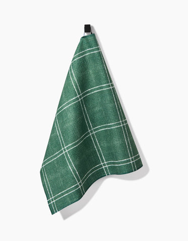 Pine Forest Plaid Tea Towel Geometry