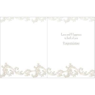 With Scripture Wedding Greeting Greeting Card - Calla Lily GINA B DESIGNS