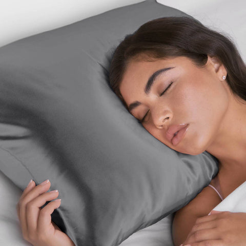 Satin Pillowcase - Charcoal KITSCH