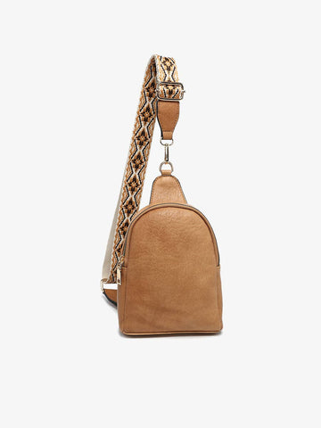 M2436 Ellen Sling Bag w/ Removable Guitar Strap: Brown Jen & Co.