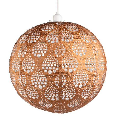 Stella Nova Outdoor Pendent Light - Dewdrop 18" Copper Allsop Home & Garden