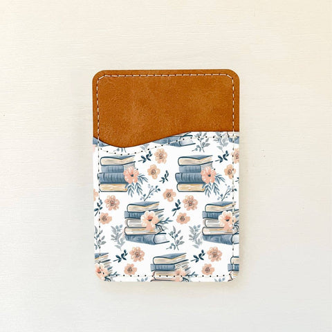 Bookish Florals Leather Card Holder (15 Options): 2 Olivia + Rose