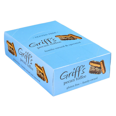 Griff's Pecan Toffee - 1oz Dark Chocolate Toffee Griff's Toffee