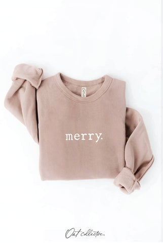 MERRY. Graphic Sweatshirt  : DARK H.SAGE / XL OAT COLLECTIVE