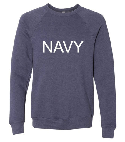 Wisconsin State Graphic Sweatshirt: Navy / Large / Crewneck Autumn Rose Co.