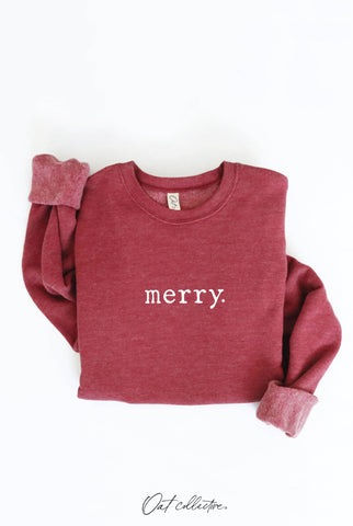MERRY. Graphic Sweatshirt  : DARK H.SAGE / XL OAT COLLECTIVE