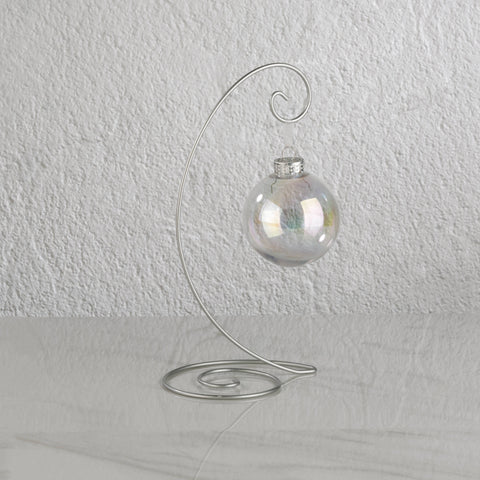 Spiral Wire Ornament Stand: Silver / Small Tripar International