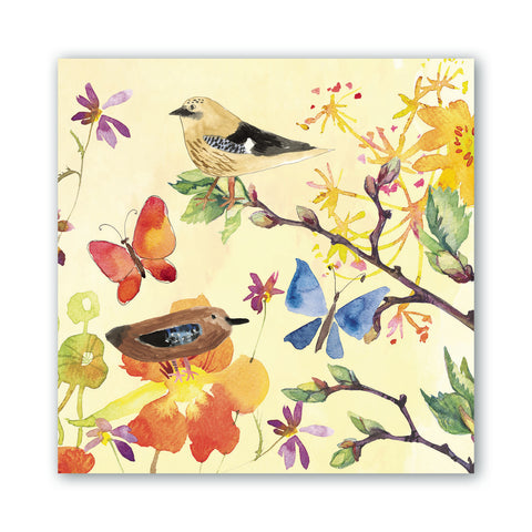Birds and Butterflies Cocktail Napkin Stonewall Kitchen