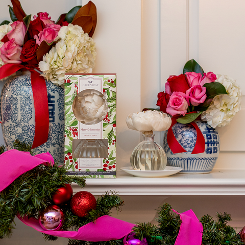 Merry Memories Flower Diffuser Holiday Gift 4 Pack Greenleaf Gifts