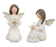 Angel (2 Asst) 4"H, 4.5"H Resin Melrose