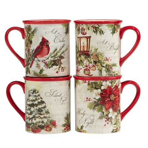 Silent Night Christmas Mug 16 oz. asst. Certified International