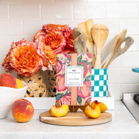 Coco Peach Large Sachet 18 Pack | New Spring/Summer Scent Greenleaf Gifts