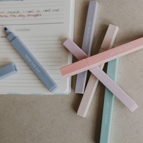 Neutral Highlighter Set - Stationery Set & Decor Sweet Water Decor