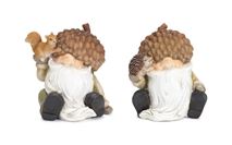 Gnome w/Acorn Hat  4"H Resin HEDGEHOG Melrose