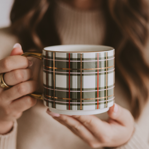 *NEW* Green Plaid Coffee Mug - Christmas Decor & Gifts Sweet Water Decor