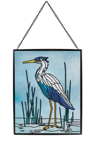 Coastal Bird Stained Glass Wall Décor Evergreen Enterprises